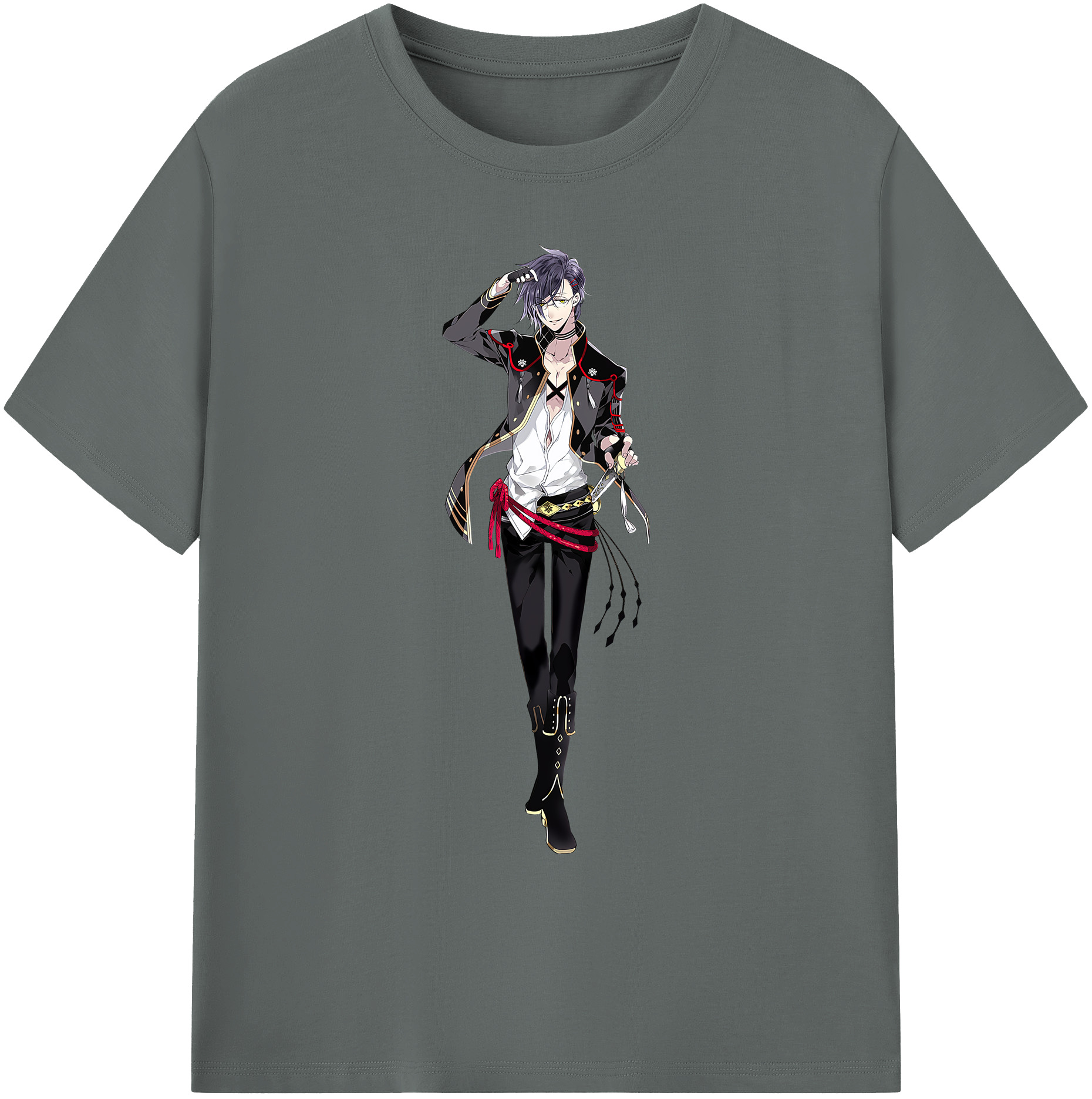 （画像用） 刀剣乱舞 Touken Ranbu 綿100％ メンズ半袖Tシャツ｜肌触りやわらか＆通気性